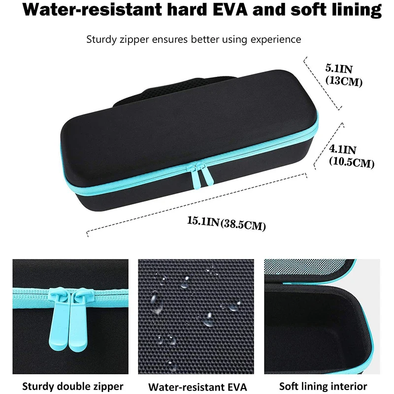 EVA Hard Portable Carrying Protect Pouch for Revlon One-Step Hair Dryer and Volumizer Hot Air Brush Storage Bag Box images - 6