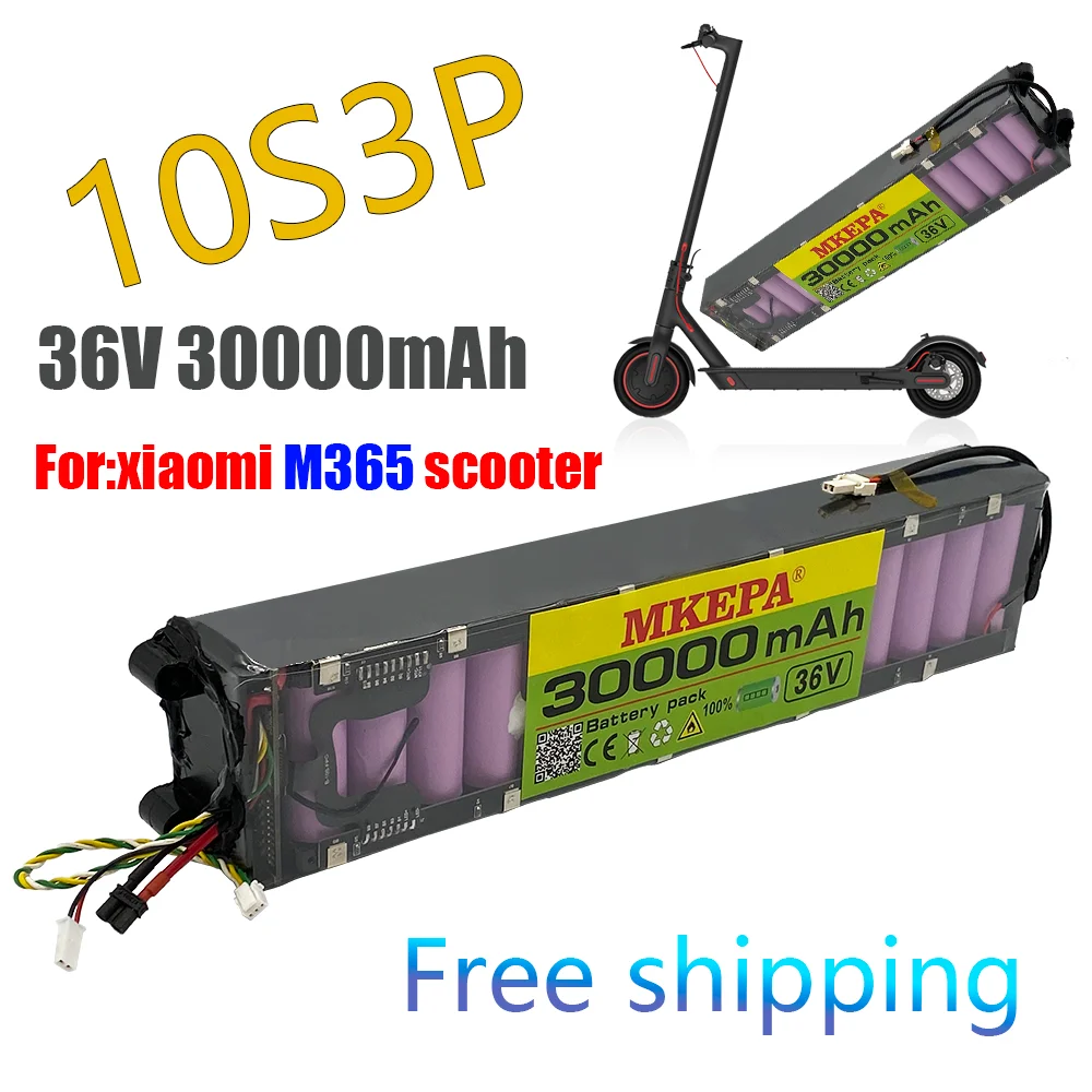 Original 36V 10500mAh battery For Xiaomi M365 M356 Pro Special battery ...
