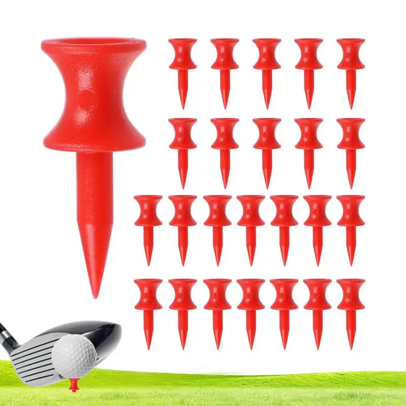 

Flight Path Golf Tees 25pcs Anti-Slice Outdoor Golf Balls Tees Durable Double Layer Golf Tees 31mm Wheel Type Shockproof Design