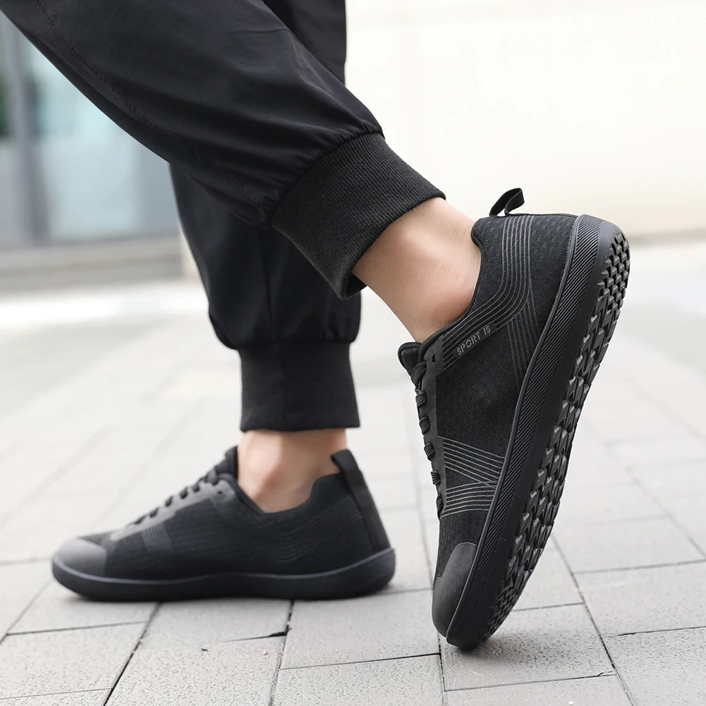 Minimalist Barefoot Shoes Cross Trainer Shoes Non Slip Wide Toe Walking Shoes Breathable Lightweight Tennis Shoes for Men Women 2