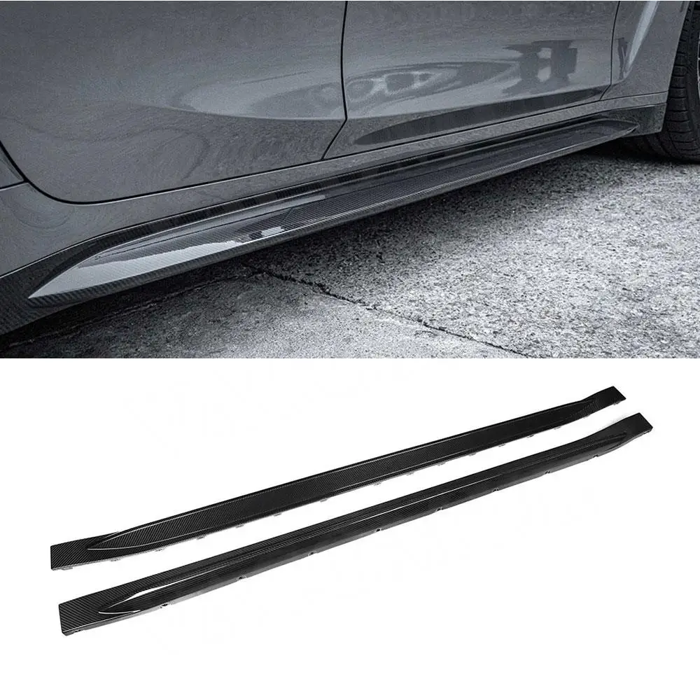 

Dry Carbon Fiber Side Skirts Bumper Cover Flaps Apron for BMW 3 Series G80 M3 Sedan 2021+ FRP Protector Car Styling