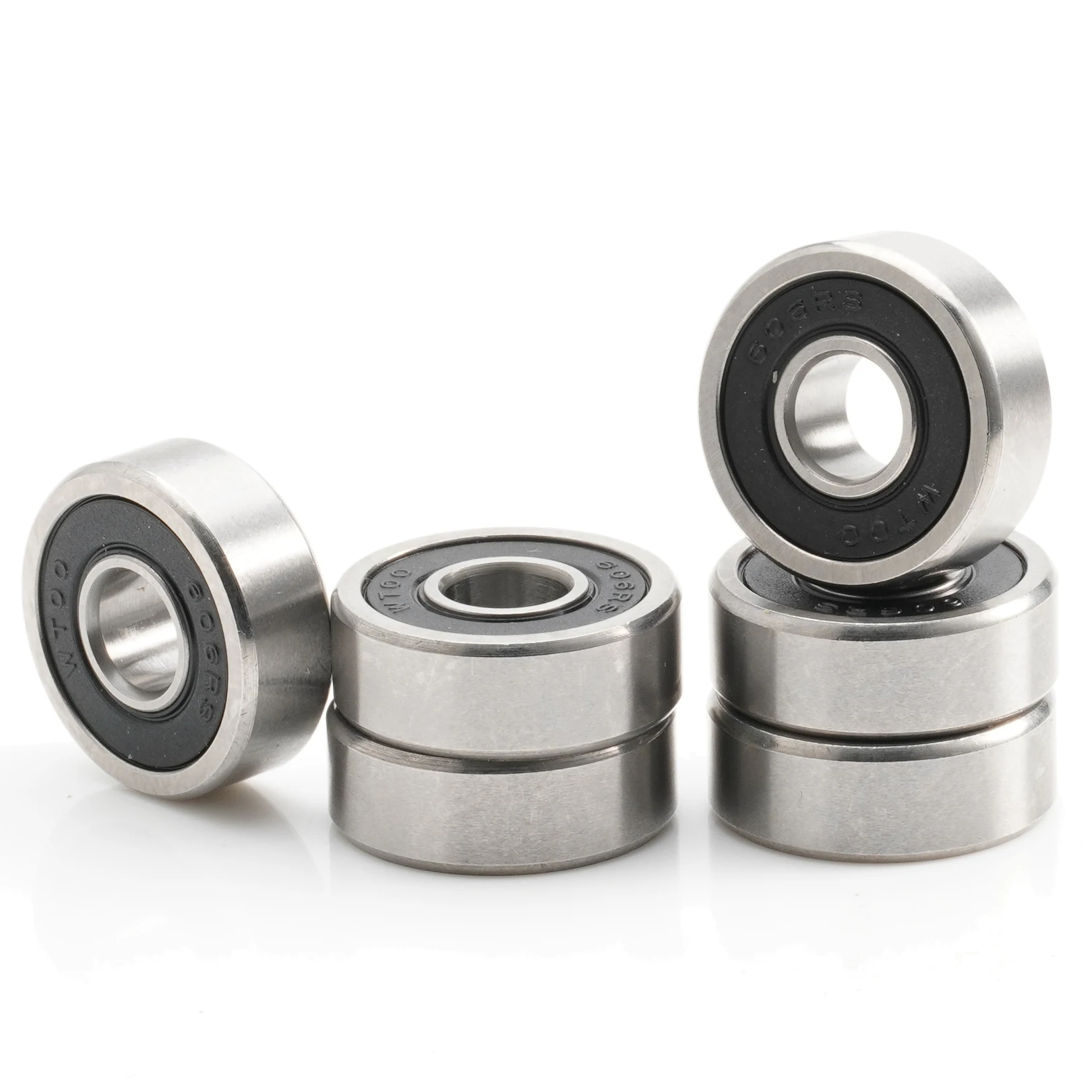 606RS Bearing 6*17*6 mm ABEC-5 (10PCS) Miniature Rubber Sealed 606-2RS 6x17x6 mm Ball Bearings 606 2RS