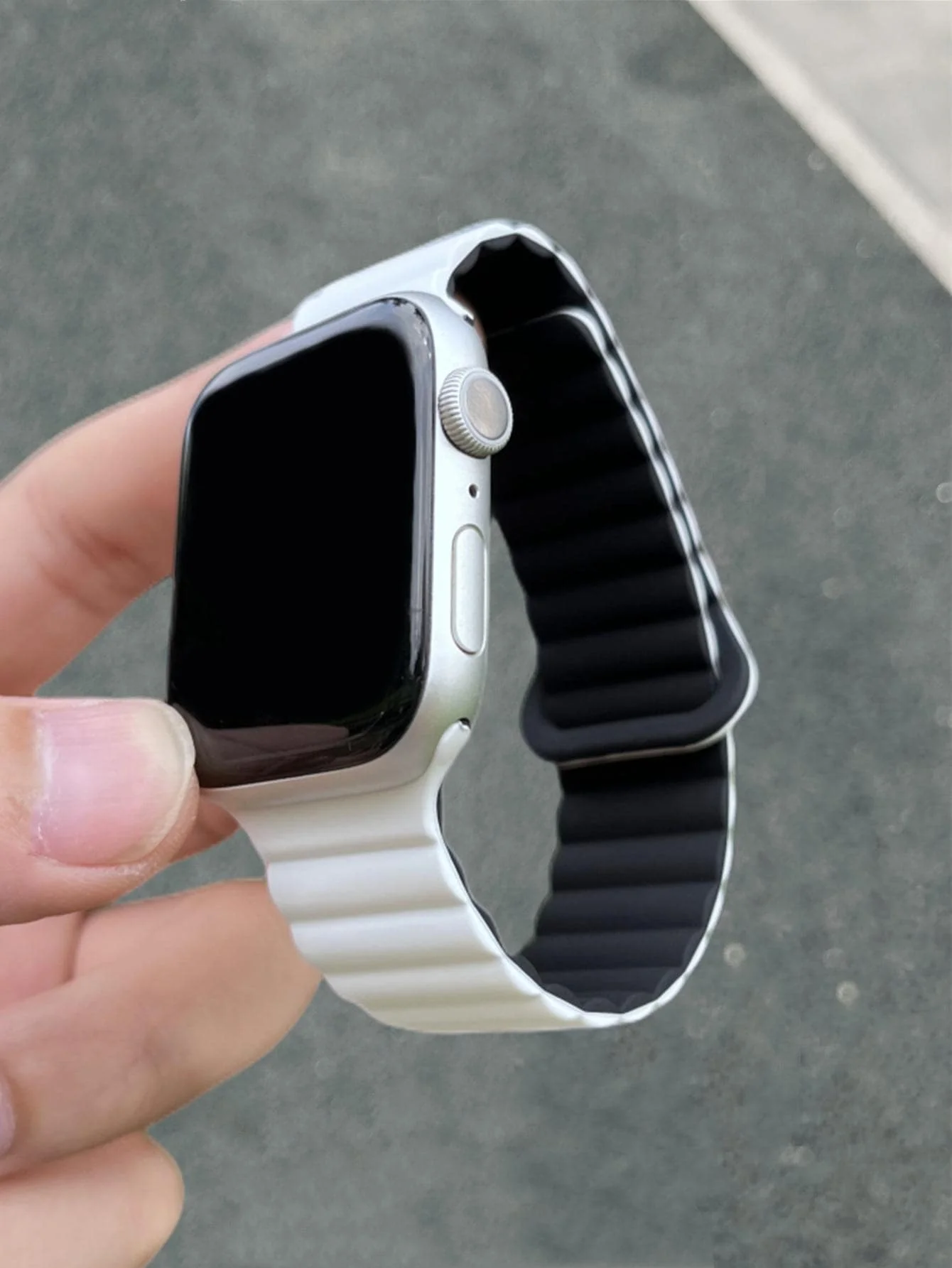 white black
