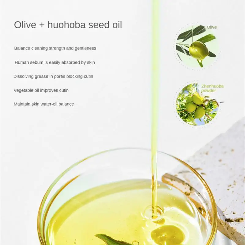 1/2/3 PCS Plant Makeup Remover Oil Travel Size Sensitive Skin Face Eyes & Lips 3-in-1 Travel Portable Gentle Deep Cleansing 5