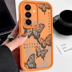 Retro Vlinder Siliconen Telefoonhoes - Zachte en Stijlvolle Cover