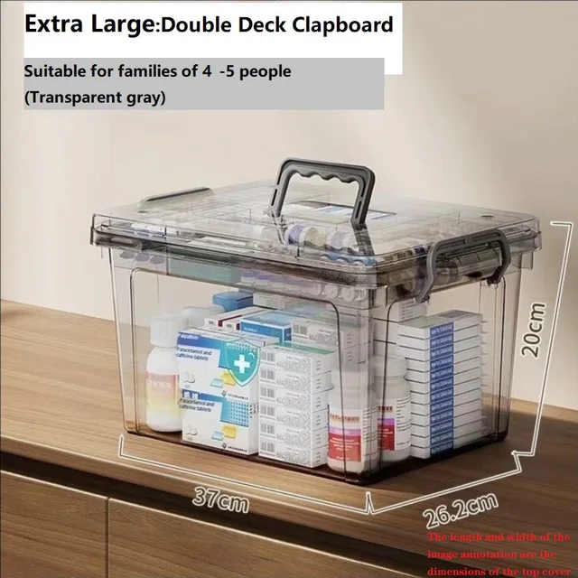Household Multi-layer Storage Box, Medicine Box, Medicine Compartment, Emergency Medical Box 5