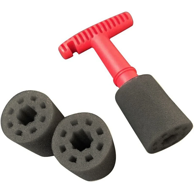 

Car Wash Embedded Tire Screw Brush Lug Nut Wheel Cleaning Tools with 3 Extra