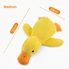 Dog toy plush companion sleeping duck bite resistant teeth grinding sound relief duck sound toy 3