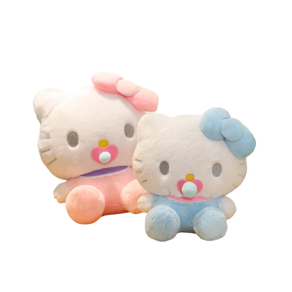 

Популярная Аниме Кукла Hello Kitty Sanrio, соска, Подушка Kt, милая девочка, мягкие игрушки, милая детская кукла, подарок, наполнитель плюша, оптовая продажа