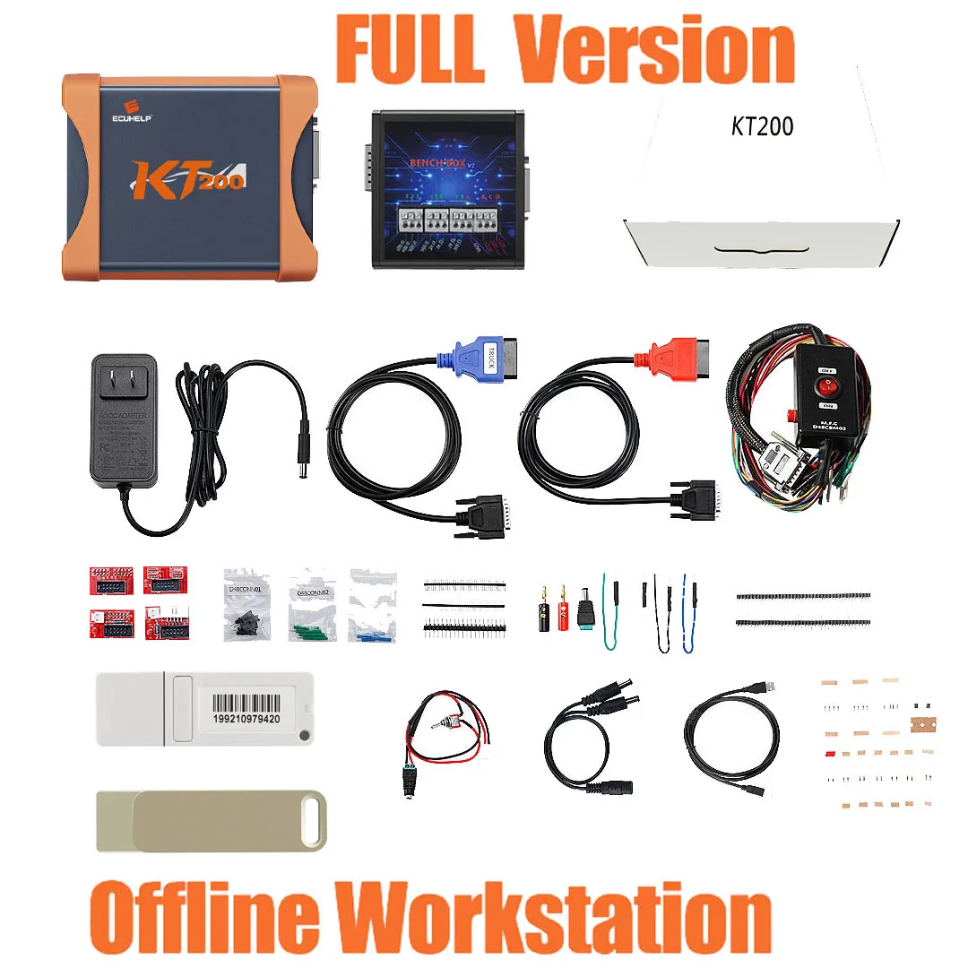 Ecuhelp Kt200 Programmatore Ecu Full Master Workstation Offline Supporto Obd / Bench / Boot / Jtag / Bdm
