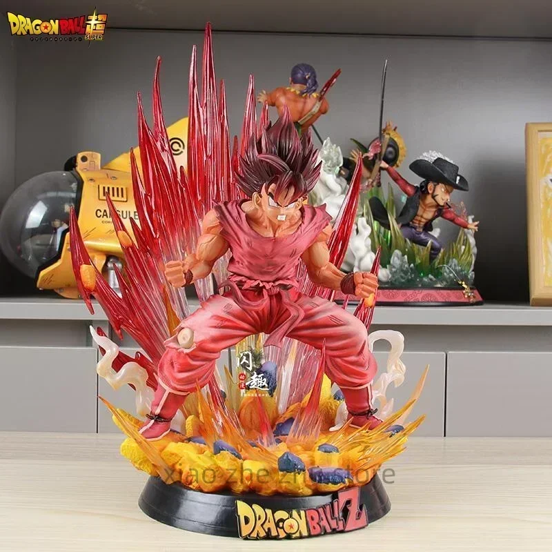 

Anime 38cm Seven Dragon Ball World Boxing King Wukong Explosive Red Steam Anime Pvc Hand Sculpture Model Adult Youth Toy Gift