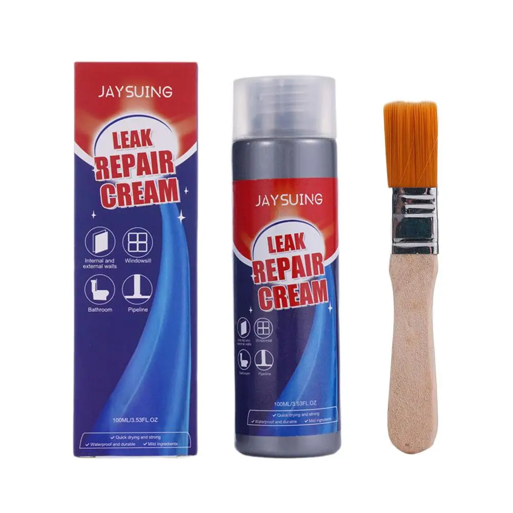 Ultimate Leak Sealant Cream - Weatherproof, Waterproof, and Super Strong Bonding Seal Repair Solution with Brush