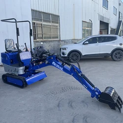 Micro Mini Escavadeira Escavadeira, Esteira Hidráulica Doméstica, Jardim, Casa, Fazenda, Mini Bagger, CE, EPA, Euro 5, 1.2t, 1.8t