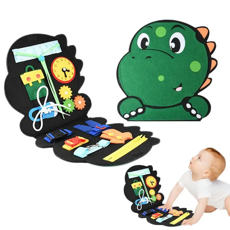 

Sensory Board Toy Sensory Toy For Fine Motor Skills Animal Sensory Board With Shoelaces Zippers Buttons Preschool Learning