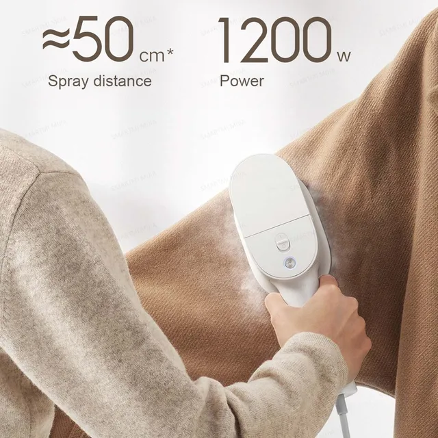 Ferro da stiro a vapore portatile XIAOMI MIJIA, vaporizzatori per indumenti potenziati da 30 kPa, serbatoio da 150 ml, riscaldamento degli 30 secondi, disinfetta 99,99%, versione CN con adattamento 3