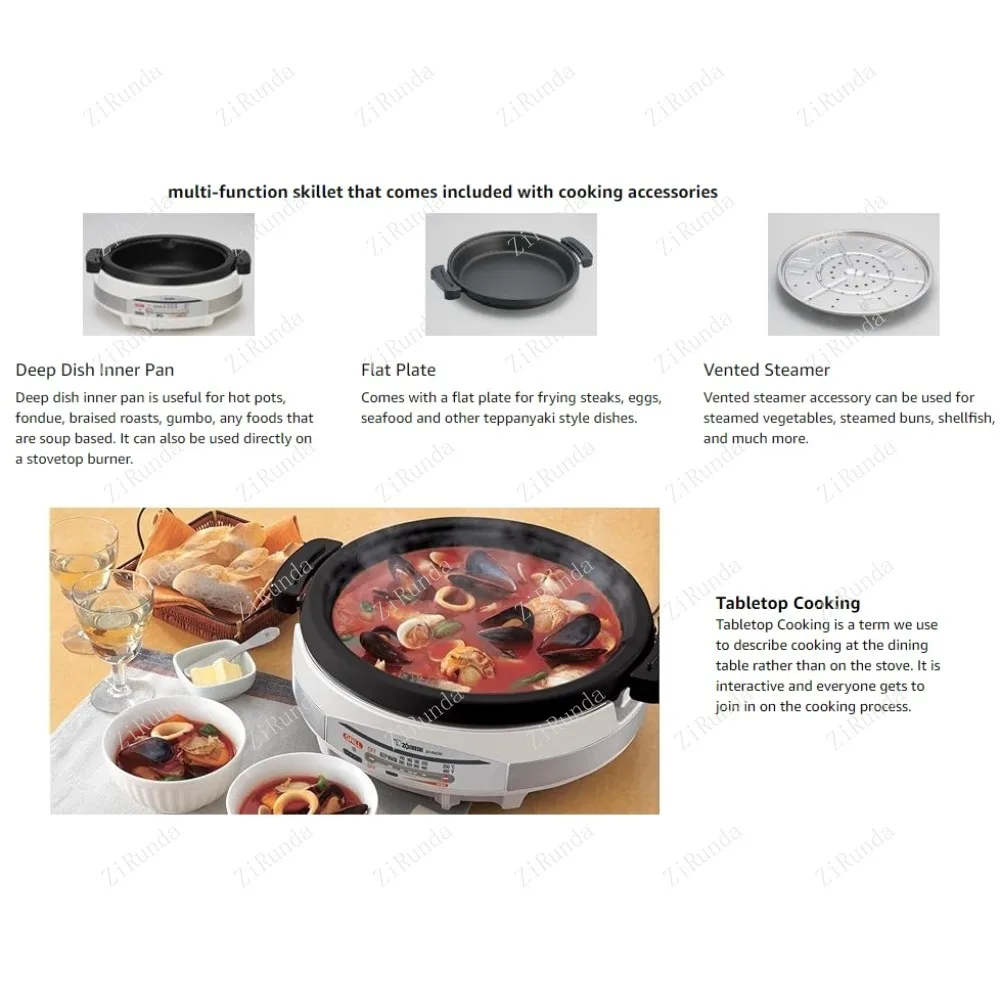 2024 new 1350 watt multifunctional electric frying pan, home use 5