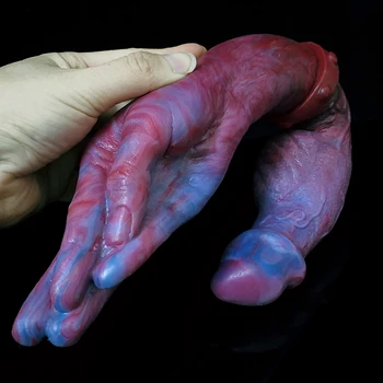 LUUK 16 inch Double Dildo Super Long Lesbian Realistic Penis Fisting Games Big Knot Anal Plug Vagina Stimulate Massage Sex Toys 5