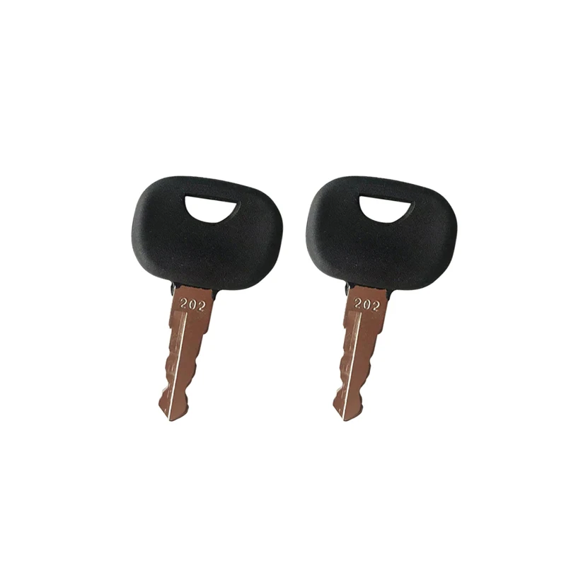 2pcs Ignition Keys 202 Compatible with Volvo Wheel Loader Compatible with John Deere Heavy Equipment