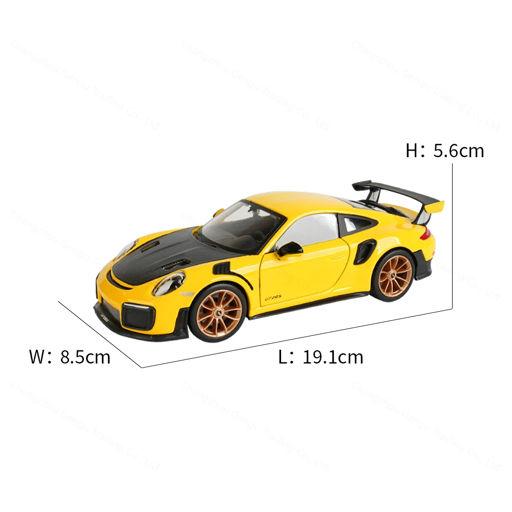 Maisto 1:24 2018 Porsche 911 GT2 RS Sports Car Static Die Cast Vehicles Collectible Model Car Toys 2