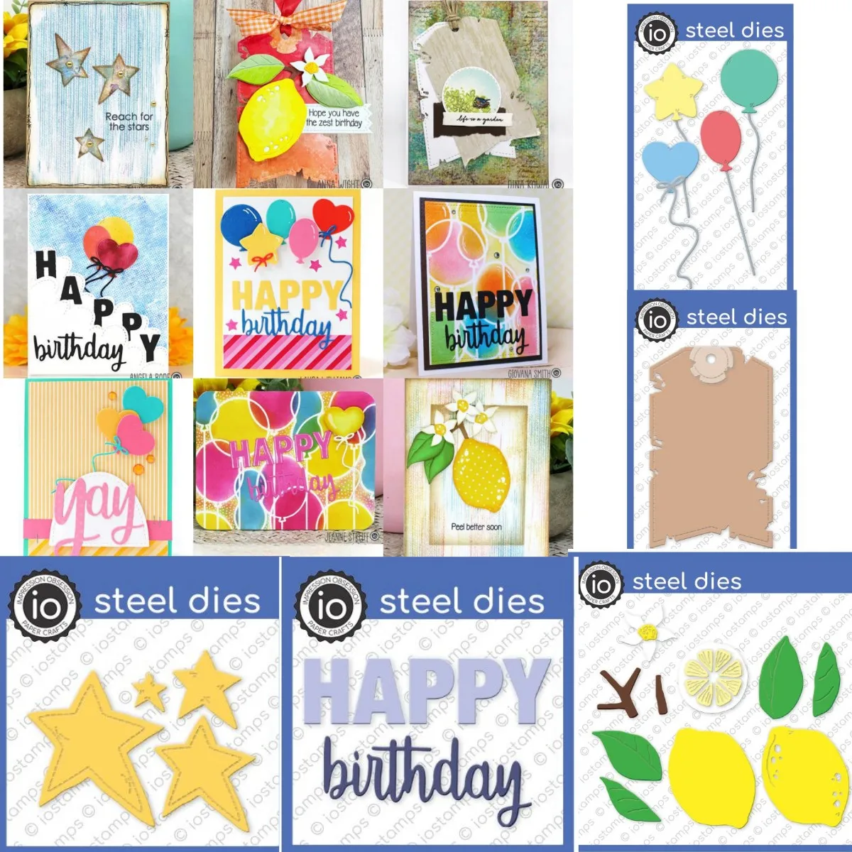 

Birthday Fruit Balloon 2024 New Metal Cutting Dies DIY Scrapbooking Supplies Paper Craft Handmade Album Card Punch Embossing