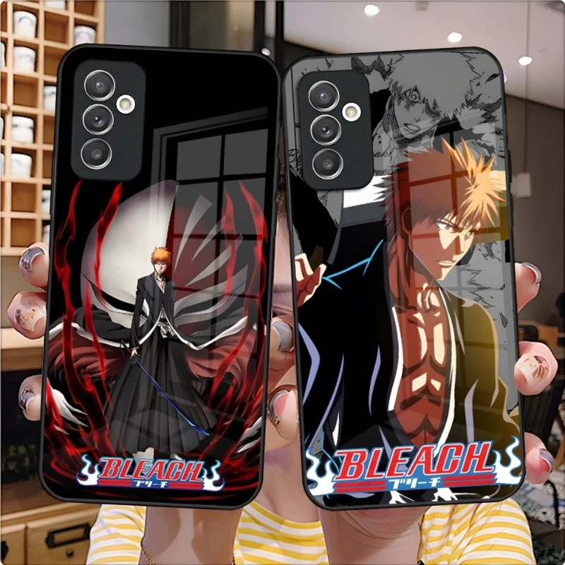 Japan Anime BLEACH Phone Case Glass Design For Samsung S23 S21 S22 S20