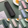 Tableware Box Portable Flip Cover Type Cutlery Case Spoon Fork Chopsticks Box Kitchen Students Household Utensils Dinnerware 1