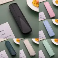 Tableware Box Portable Flip Cover Type Cutlery Case Spoon Fork Chopsticks Box Kitchen Students Household Utensils Dinnerware 1