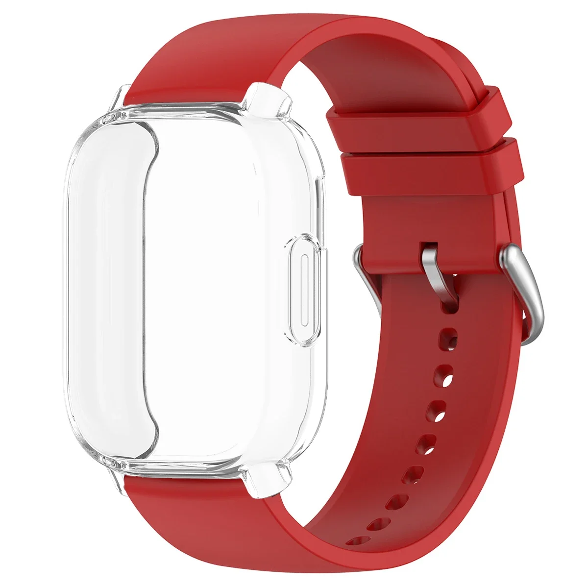 Protective Case with Silicone Strap - Full Cover Screen TPU Soft Shell & Breathable Sport Bands