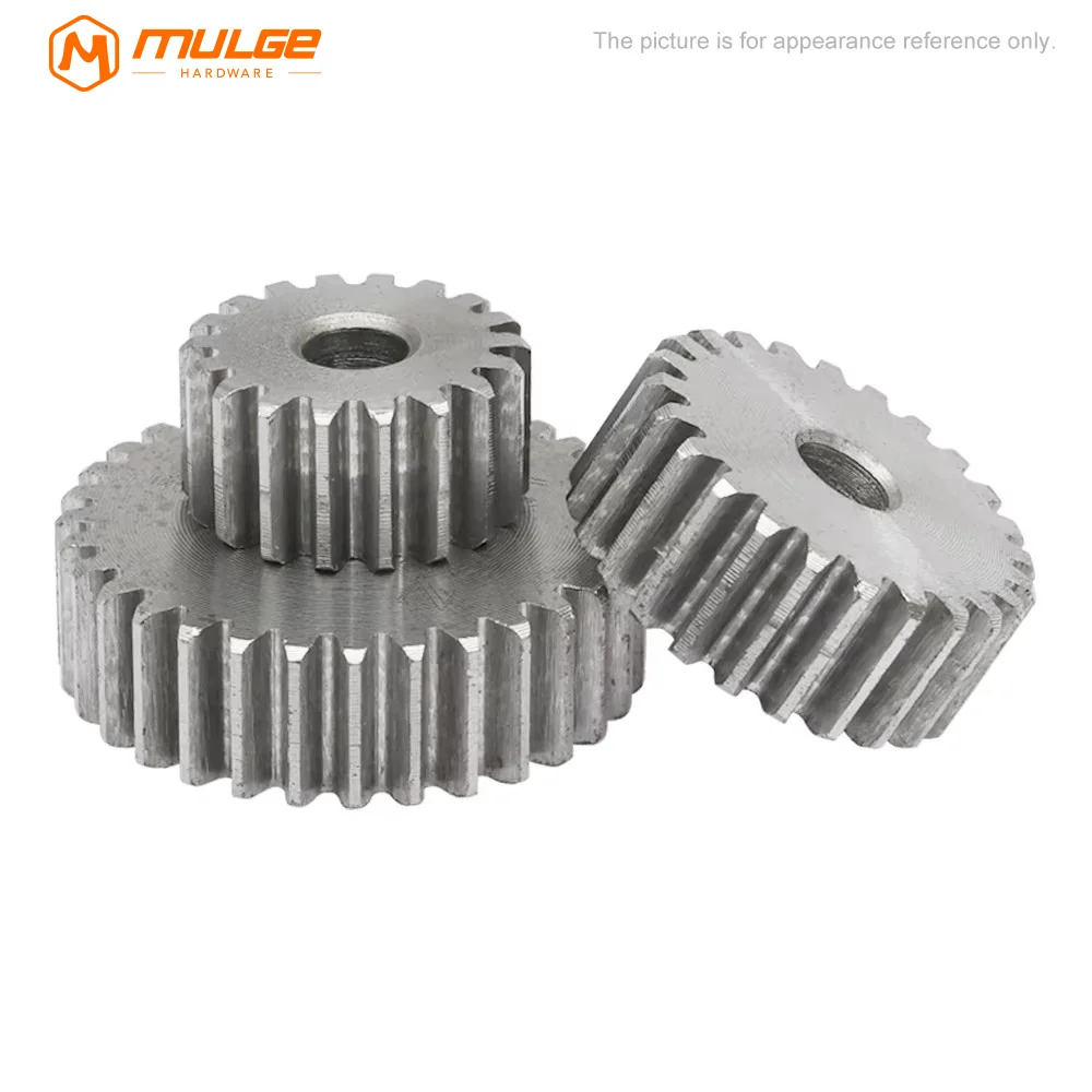 Spur Gear 1M-51T/52T/53T/54T/55T/56T/57T/58T/59T/60Teeth SC45# Carbon Steel Material Cylindrical Gear Transmission Accessories