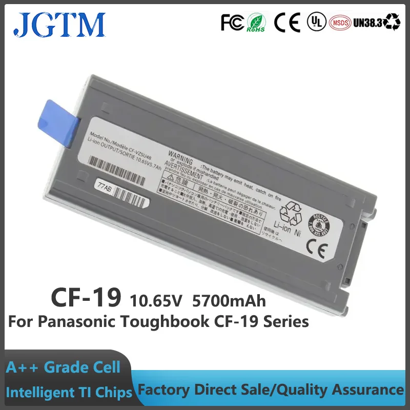 Batteria Per Laptop Jgtm Batteria Calda Cf-Vzsu48 Per Batterie Panasonic Toughbook Cf-19 Cf-Vzsu48U Cf-Vzsu50