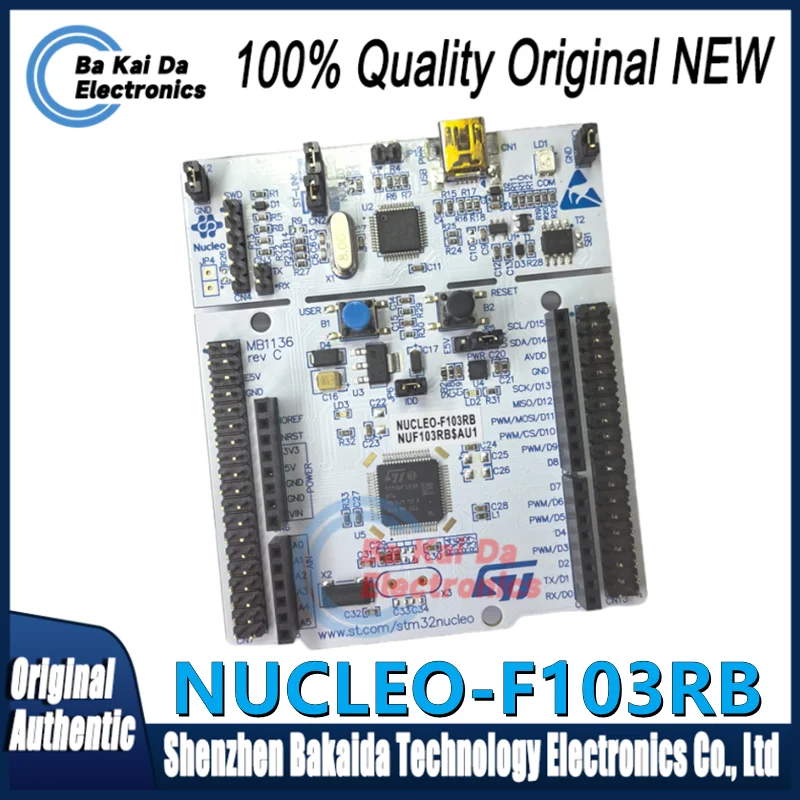 Scheda Di Sviluppo NUCLEO-F103RB Con Microcontrollore STM32F103RB | Compatibile Arduino E ST Morpho | ST-LINK/V2-1 Integrato - 3