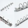Moterm A8 Size Metal Spiral Rings Binder Clip 5 holes With 2 Pairs of Screw For Diary Notebook Planner Binder Clip File Folder 3