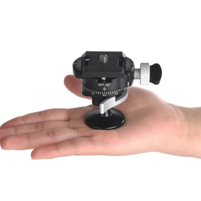 

for DSLR Monopod Slider DV Mini Ball Head 360 Degree Rotating Camera Tripod CNC Ballhead Aluminum Alloy with Quick Release Plate