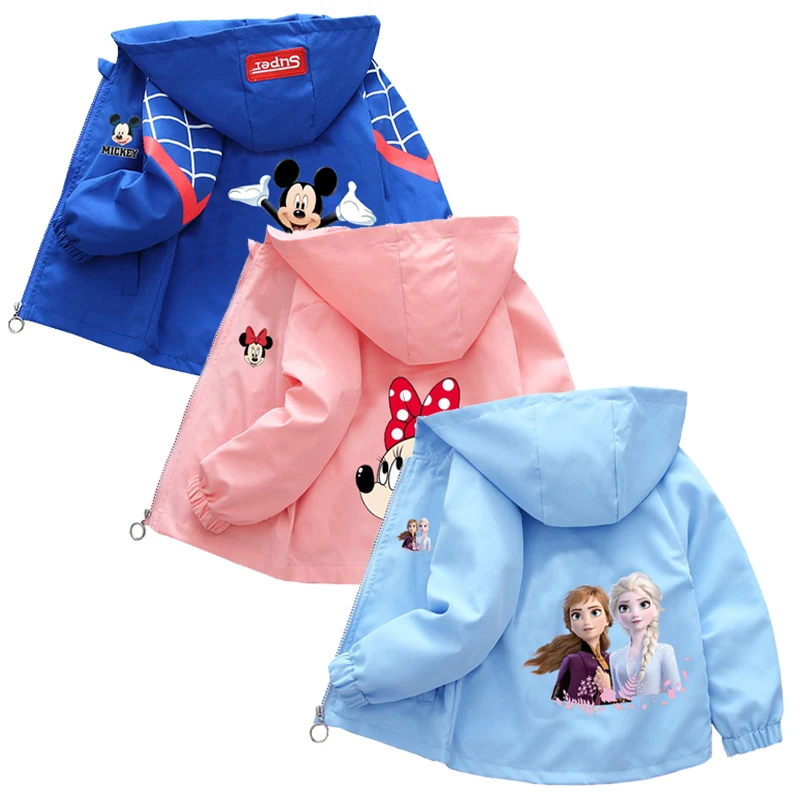 Frozen 2 Spring and Autumn Girls elsa Jacket Boys and Girls Outing Clothes Jacket Children Outwear Baby Girl Minnie Coat 1-10Y