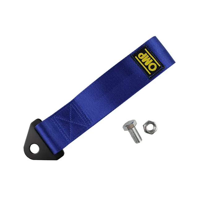 High-Strength Nylon Tow Strap Universal Car Racing Tow Ropes Auto Trailer Ropes Auto Trailer Ropes Bumper Trailer Towing Strap Blue