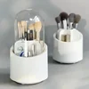 Multifunction 360° Rotating Pen Holder Pencil Makeup Brush Bucket Dust-proof Cosmetic Storage Box Compartment Desktop Organizer 3