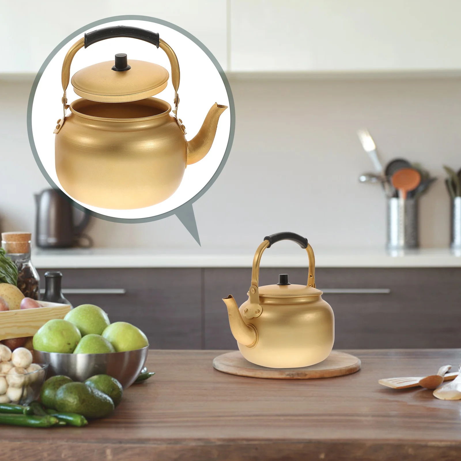 

1pc Water Kettle Practical Tea Kettle Filterable Water Boiling Kettle Teapot