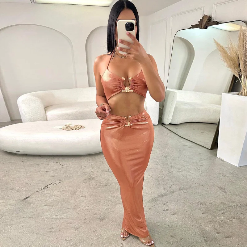 

Bright PU Leather Strap Bodycon Dresses Women Sexy High Waist Sleeveless Night Club Bodycon Dress Hollow Out Slim Robe