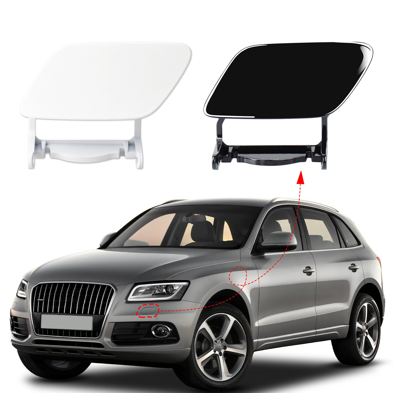 FrontBumperHeadlightWasherCoverForAudiQ5Accessories20132014