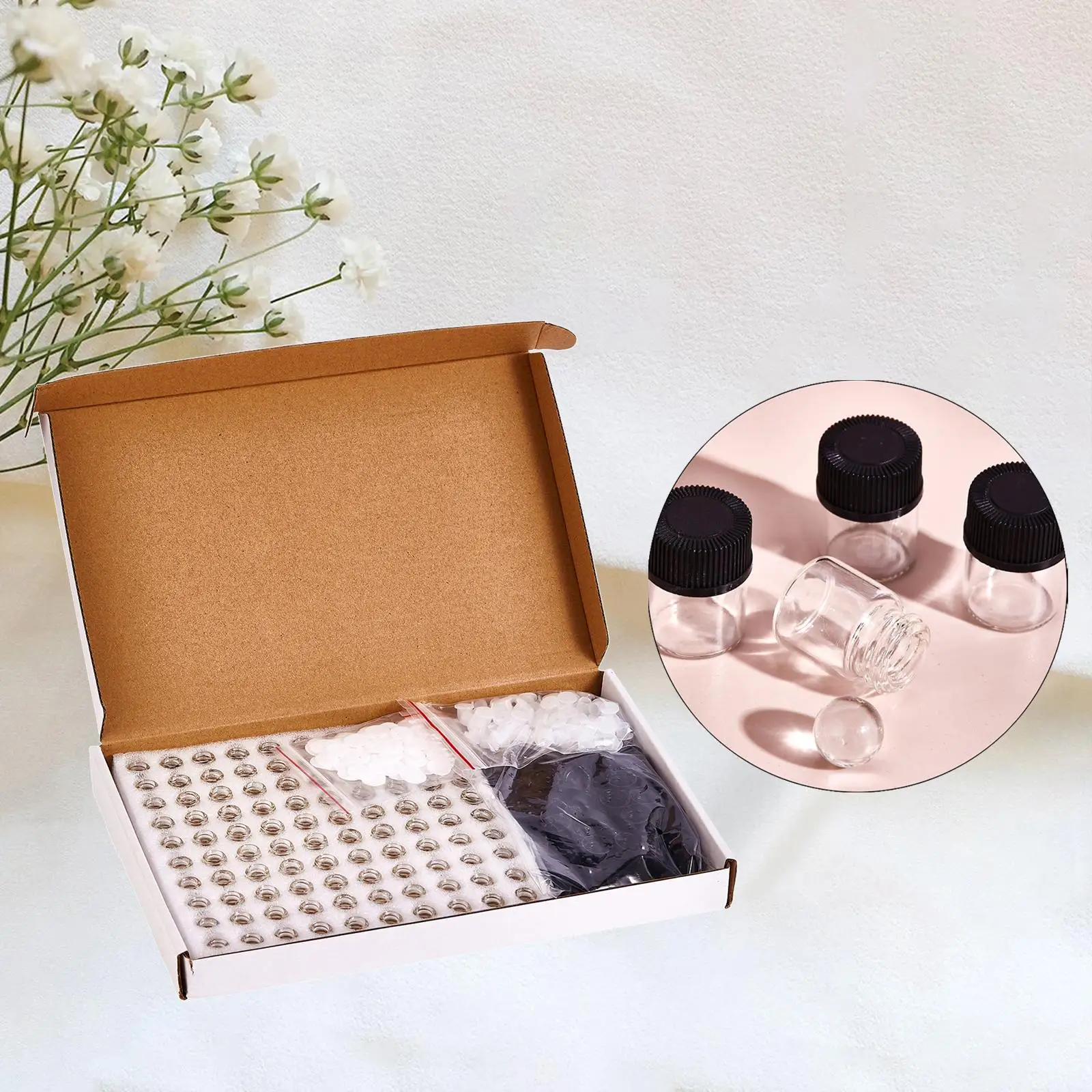 100 Pieces 1ml Essential Oil Bottles Diffuser Oil Blends Massage