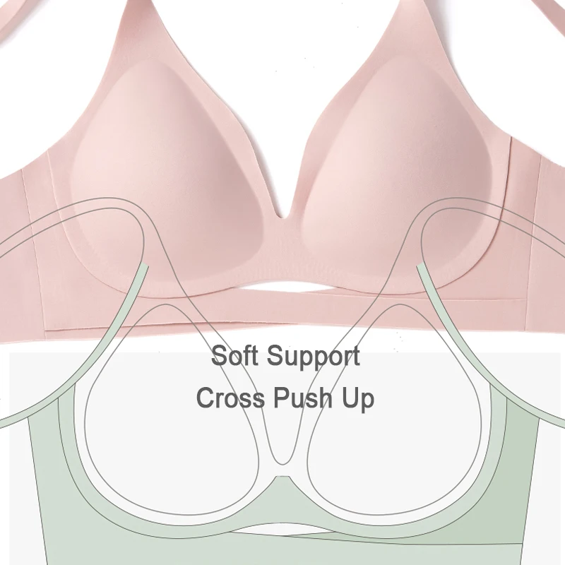 SUJIIN Sexy Bras Bralette for Small Breast Women Plunge Padded