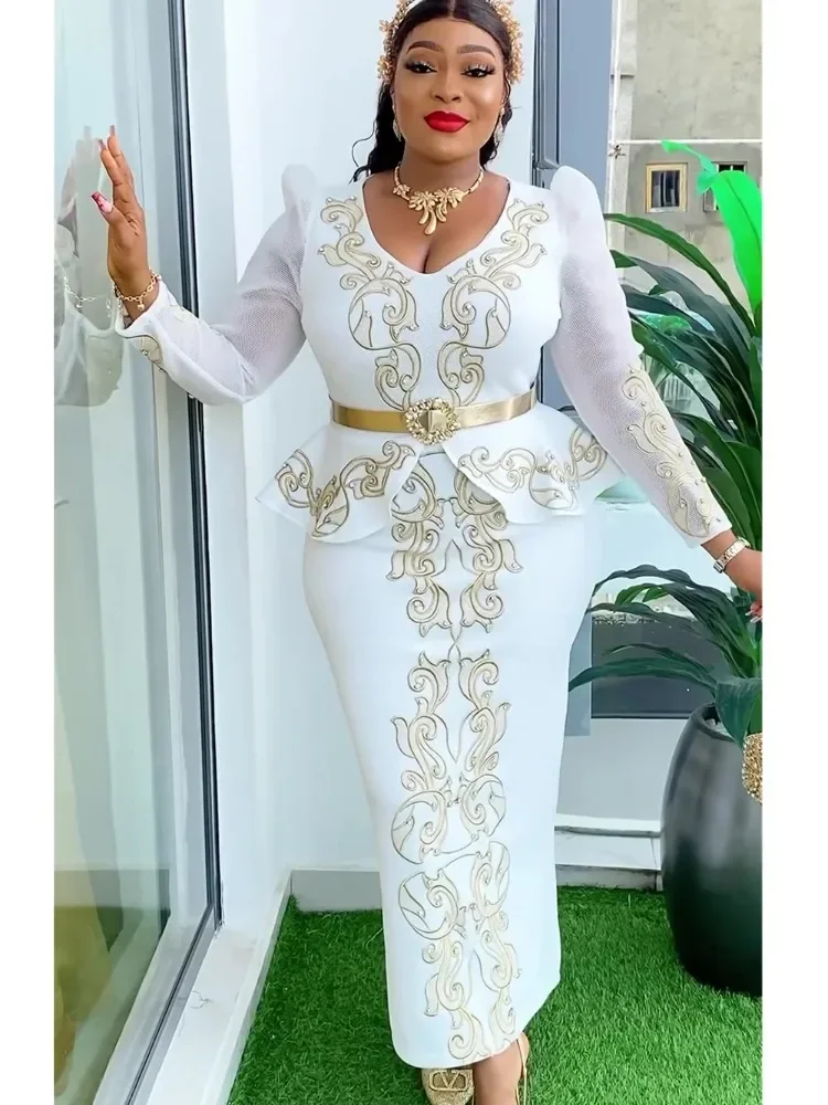 African Dresses for Women Plus Size Turkey Wedding Party Long Dress Dashiki Ankara Outfits Robe african dress