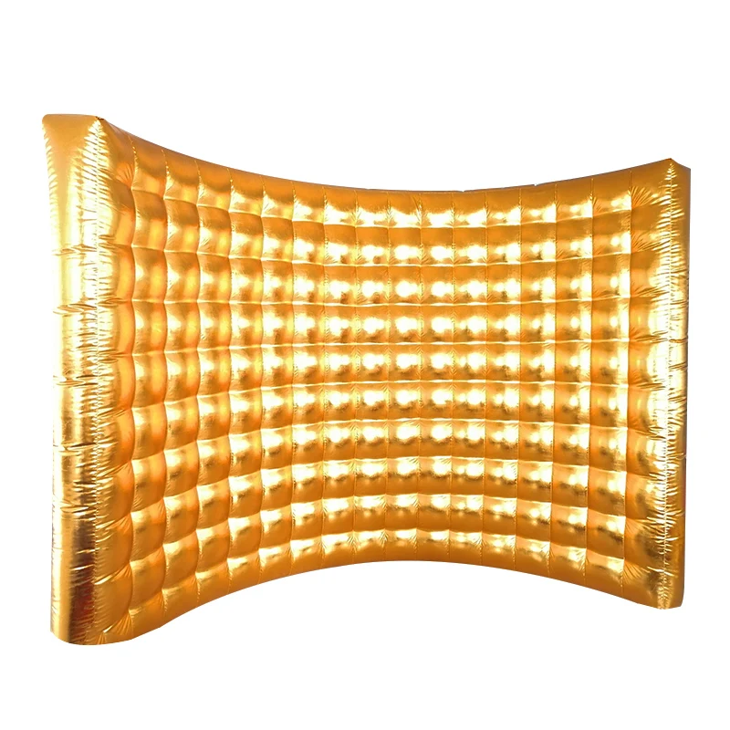 

Golden Photo Booth Backdrop Inflatable Wall for Party Wedding Events