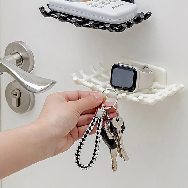 Houseeker Wall Mounted Soap Holder Organiser Rack Bathroom Shower Soap Storage Box Soap Dish Case With Hook