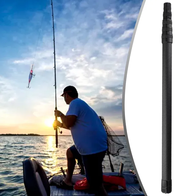 Rete Da Pesca In Fibra Di Carbonio SPORTARC - Telescopica, Leggera, Portatile, Per Acqua Dolce/Salata - Foto 3