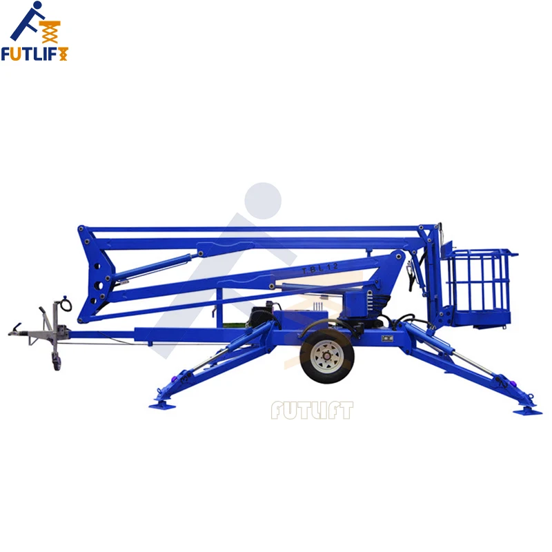 FT 18M All Terrain Articulated Boom Lift Aerial Work Platform Electric Hydraulic Telescoping Lift