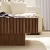 Walnut Coffee Table Modern Handcraft Drum Wooden Solid Wood Veneer Tea Tables for for Living Room Apartment, Coffee Table 5