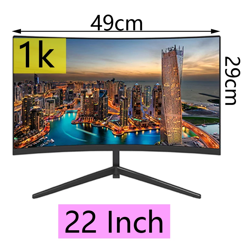 Monitor de gamer para Pc de 22 pulgadas, 1k, compatible con pantallas