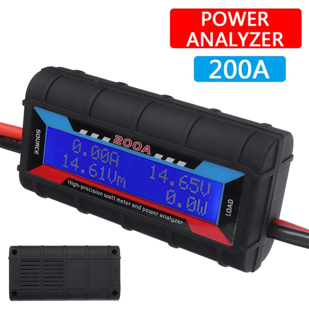 

1pcs 200A DC Digital Monitor Wattmeter Power LCD Volt Amp Meter Analyzer For RC Battery Solar Power Analysis Instruments