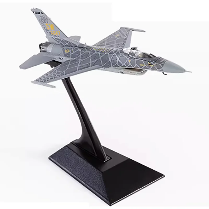 

Die cast American F-16C fighter jet alloy plastic model 1:144 scale toy gift collection simulation display decoration